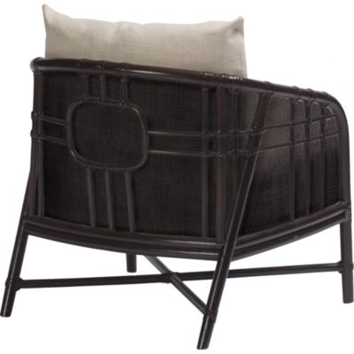 Shown In: Dark Tobacco with Lenno Ecru linen fabric