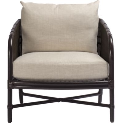 Shown In: Dark Tobacco with Lenno Ecru linen fabric