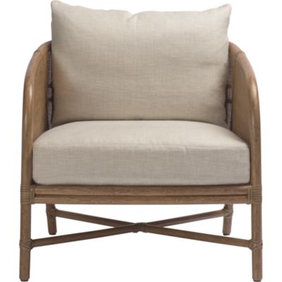 Shown In: Pecan with Lenno Ecru linen fabric