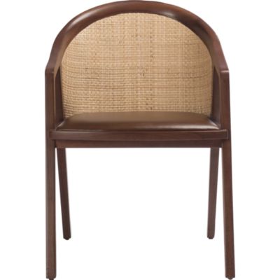 Shown in: Satin Walnut with natural cane