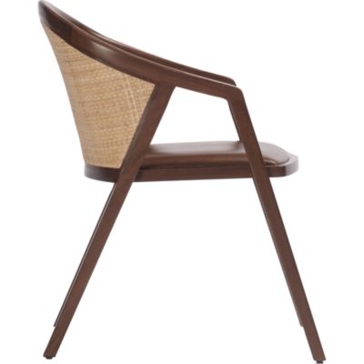 Shown in: Satin Walnut with natural cane
