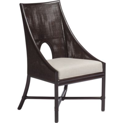 Shown in: Dark Tobacco finish with Lenno Ecru Linen fabric