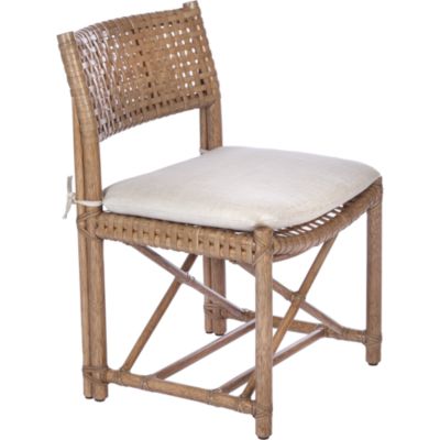 Shown in: Pecan finish with Lenno Ecru linen fabric