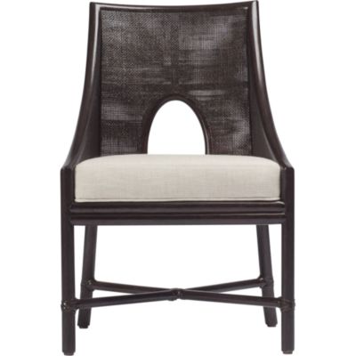 Barbara Barry Petite Caned Arm Chair