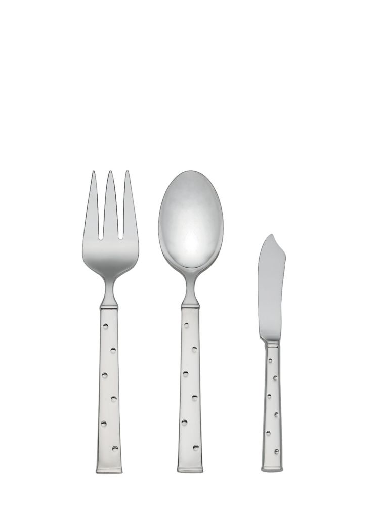 larabee dot three-piece serving set
