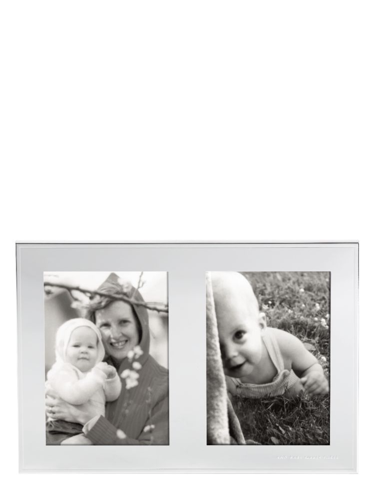 baby makes three birth announcement frame