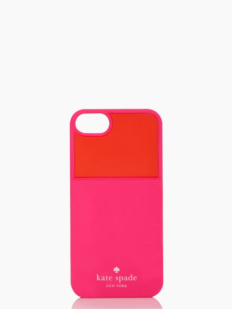 colorblocked pocket silicone iphone 5 case
