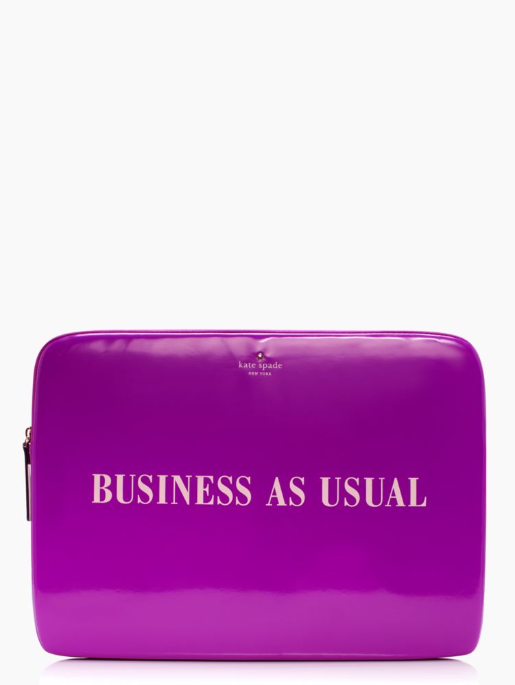 business as usual laptop sleeve