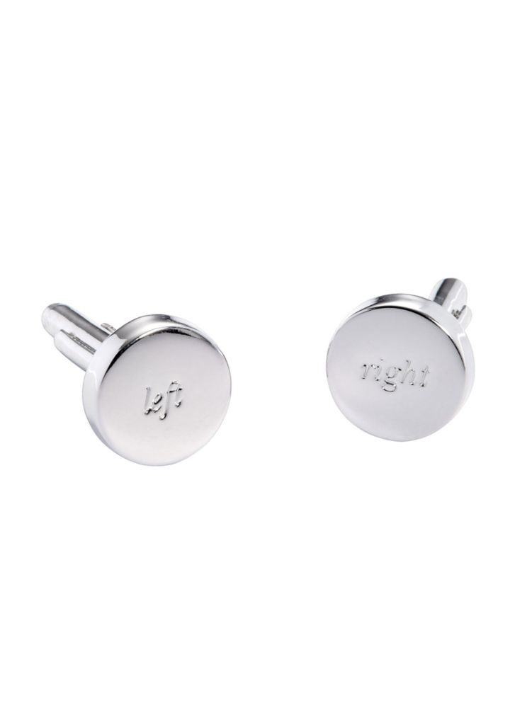 silver street ''left & right'' cufflinks