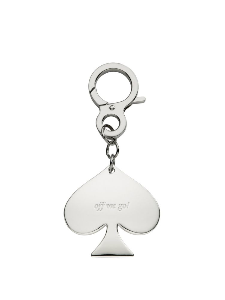 silver street ''off we go!'' key ring
