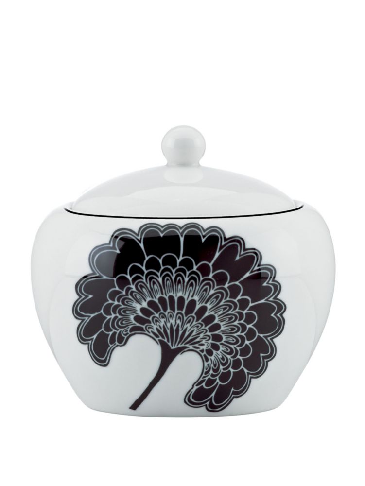 japanese floral sugar bowl