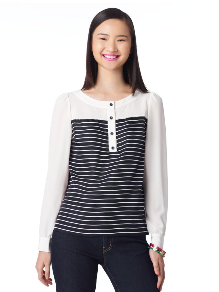 striped leanne top