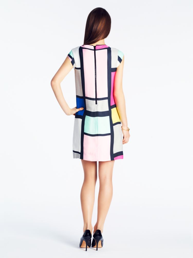 claudette dress in mondrian