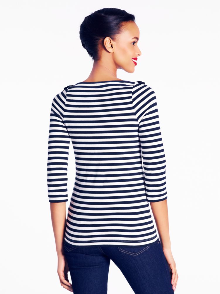 striped greta top