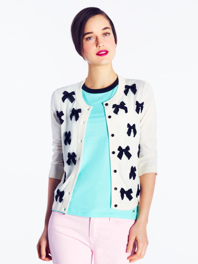 ruthie bow cardigan