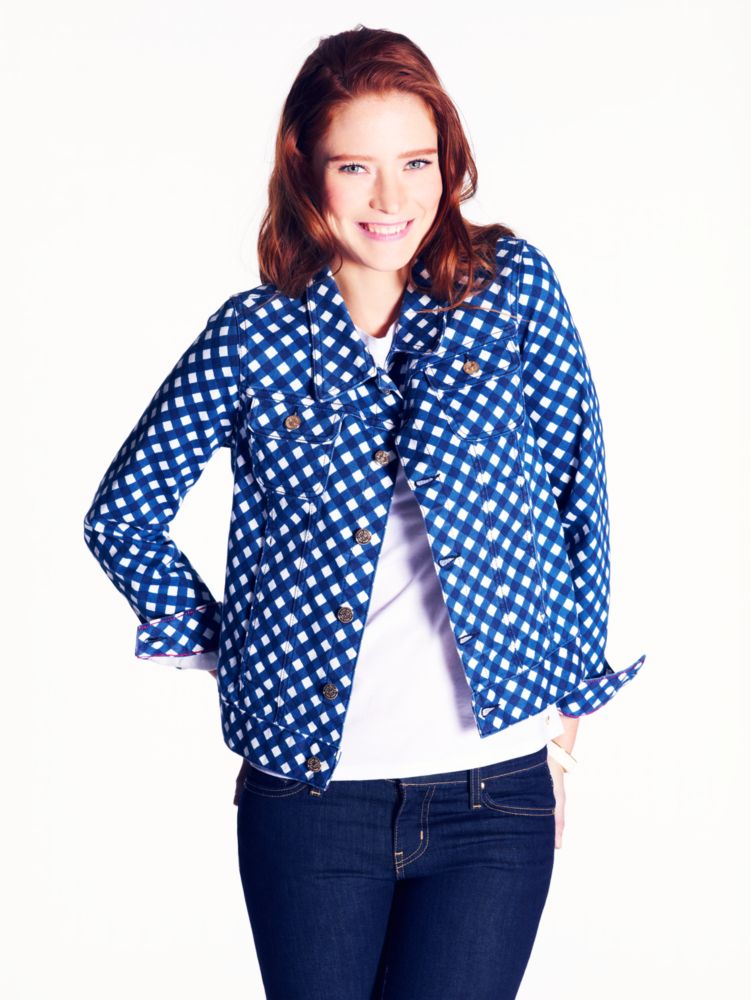 gingham broome street jacket