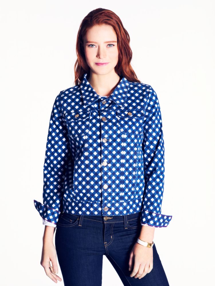 gingham broome street jacket