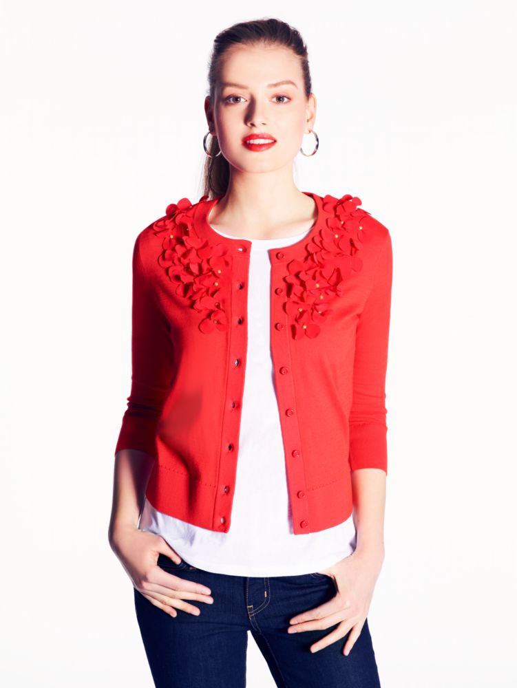 kati cardigan with flowers