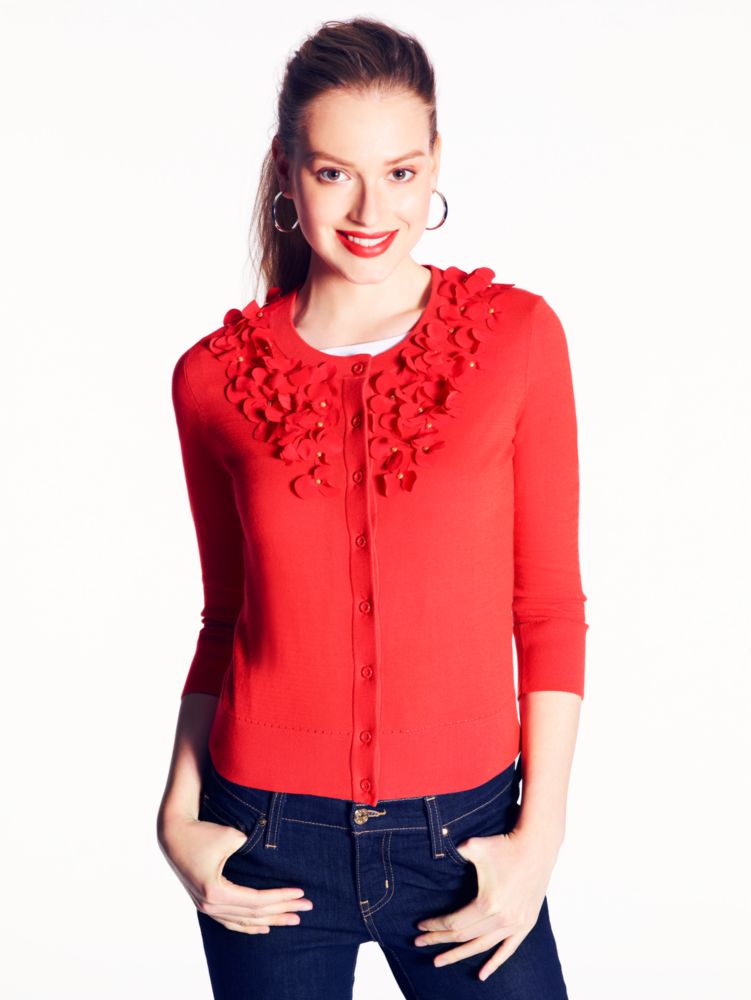 kati cardigan with flowers