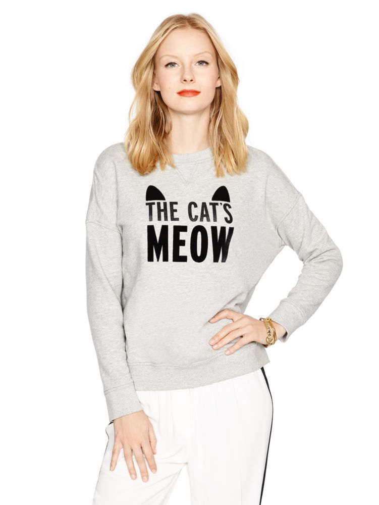 kate spade - the cat's meow sweatshirt