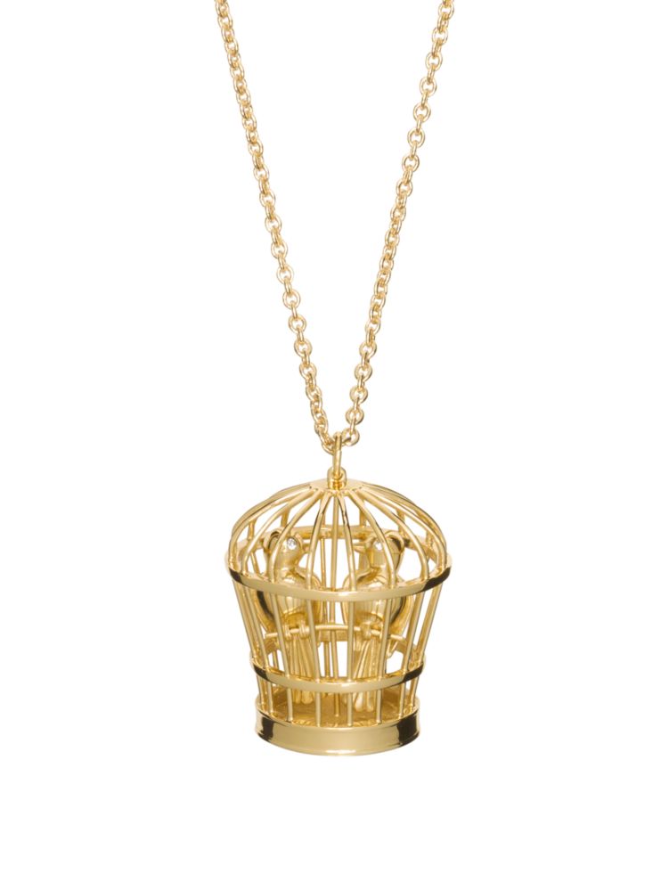 kate spade caged birdcage pendant