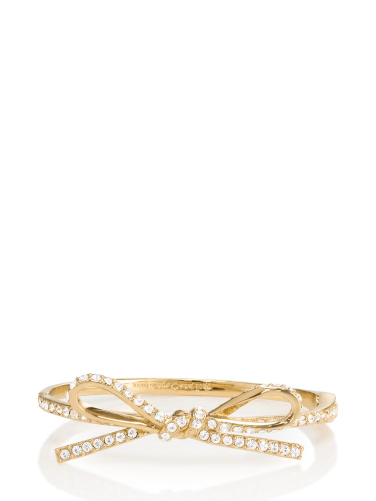 Skinny mini pave bow bangle from kate spade