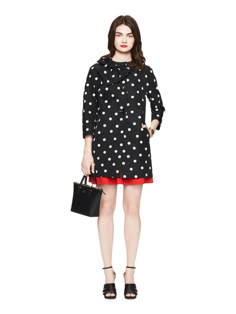 darling kate spade dot bow coat