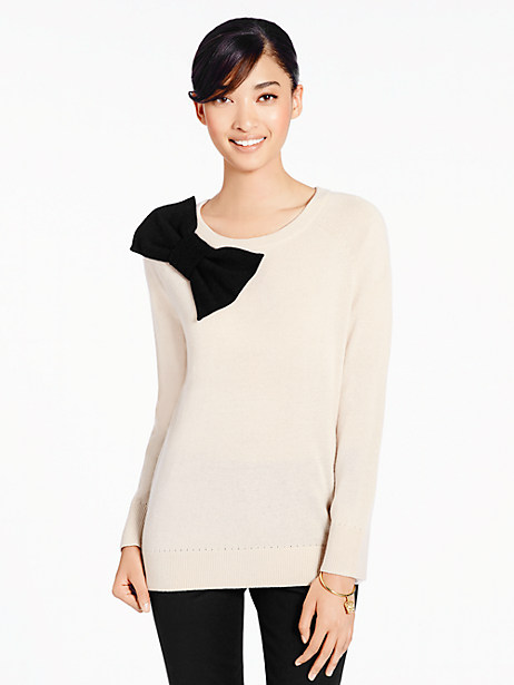 kate spade slouchy bow sweater