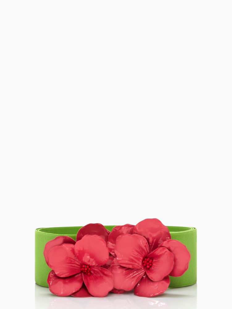 kissing fabric flower belt