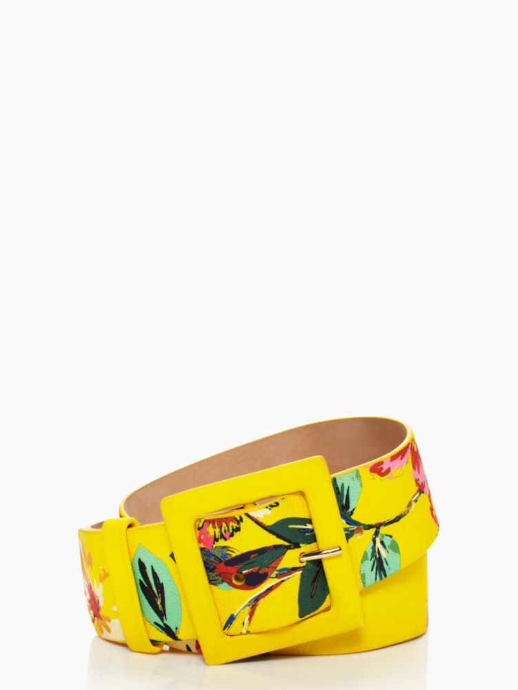 in full bloom extra wide printed belt