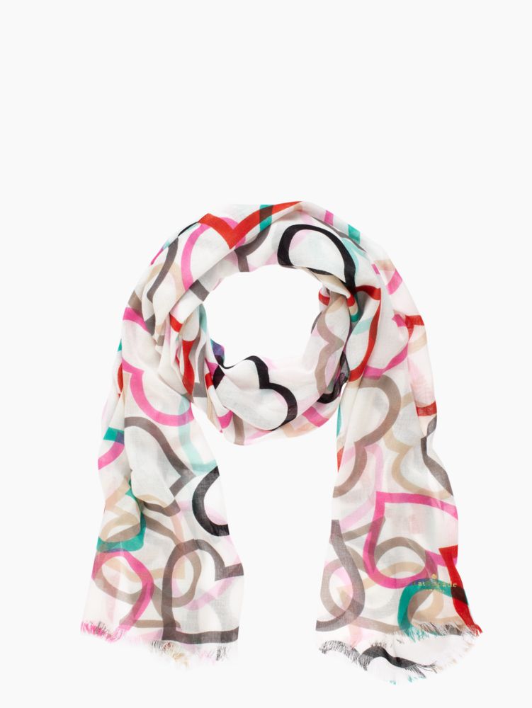 hearts & spades scarf
