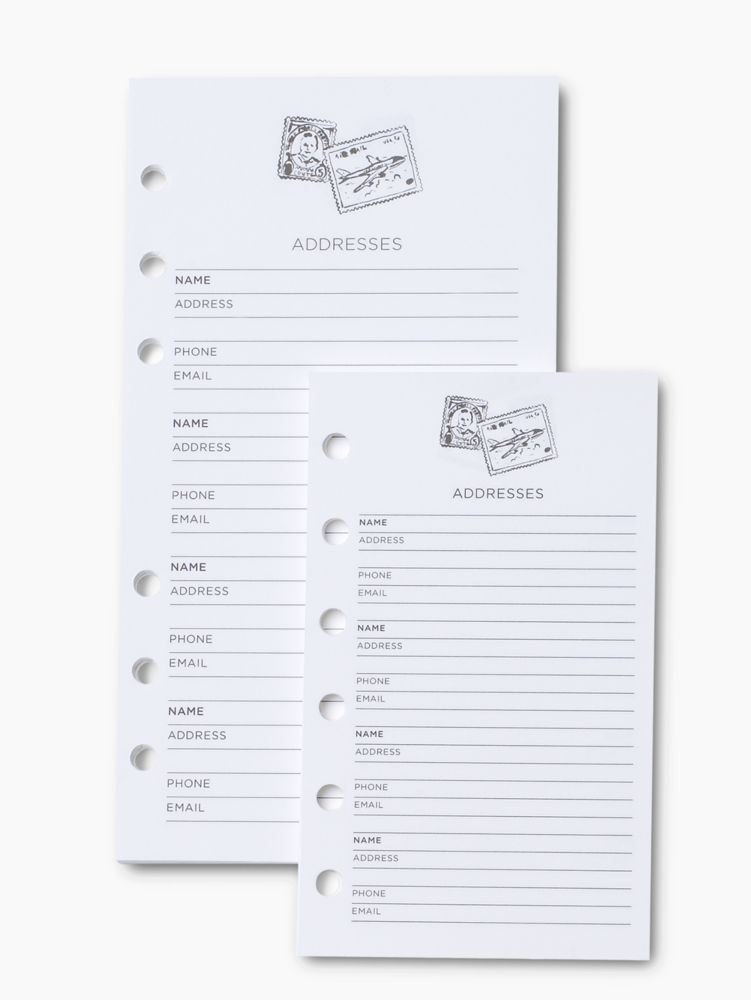 address pocket refill