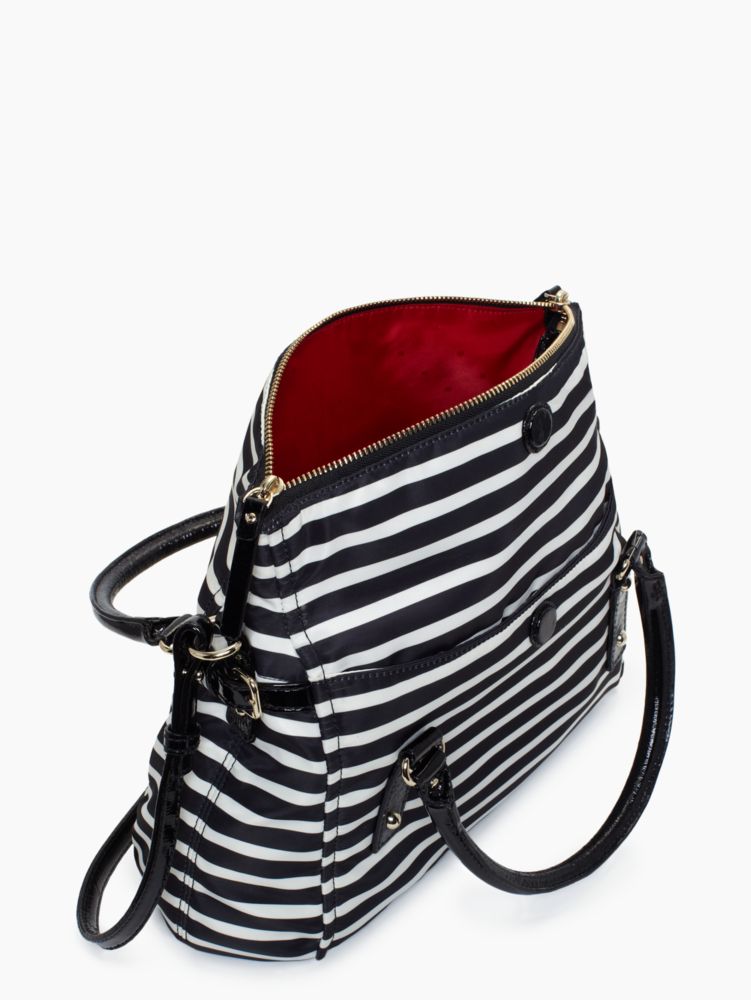 kate spade nylon stripe small leslie