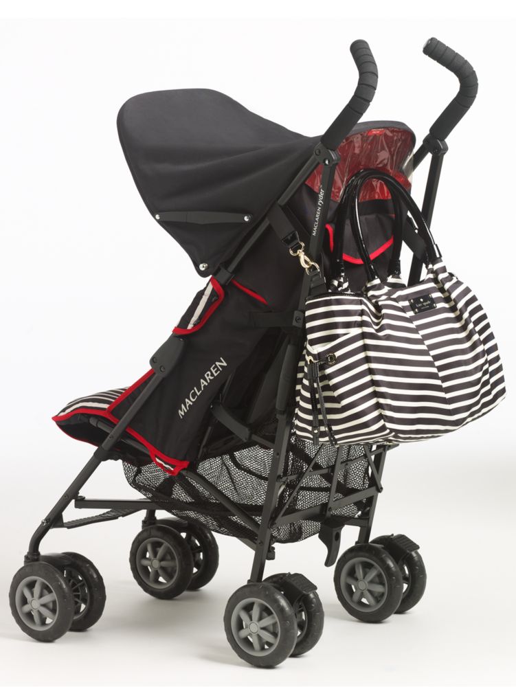kate spade nylon stripe stevie baby bag