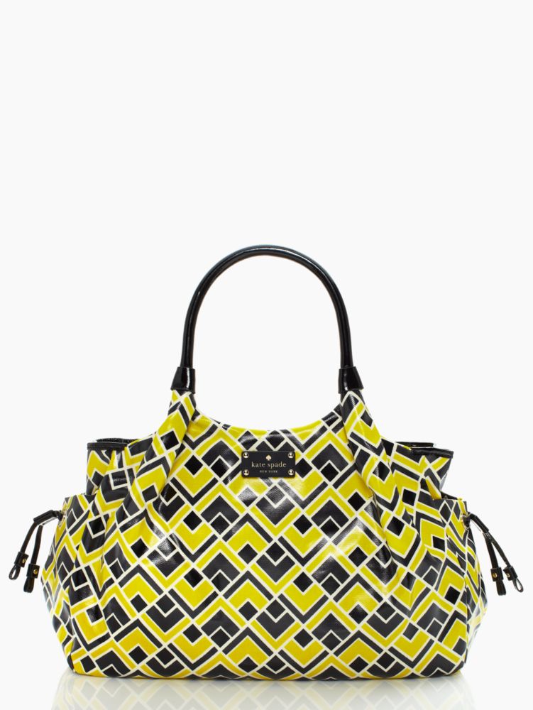 flicker fabric stevie baby bag