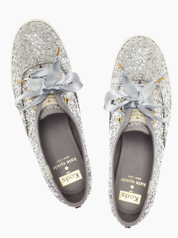 love these kate spade glitter sneakers