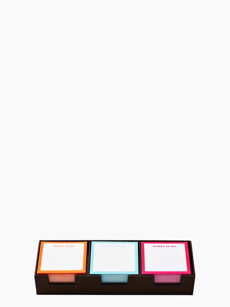 people, places, things sticky pad set