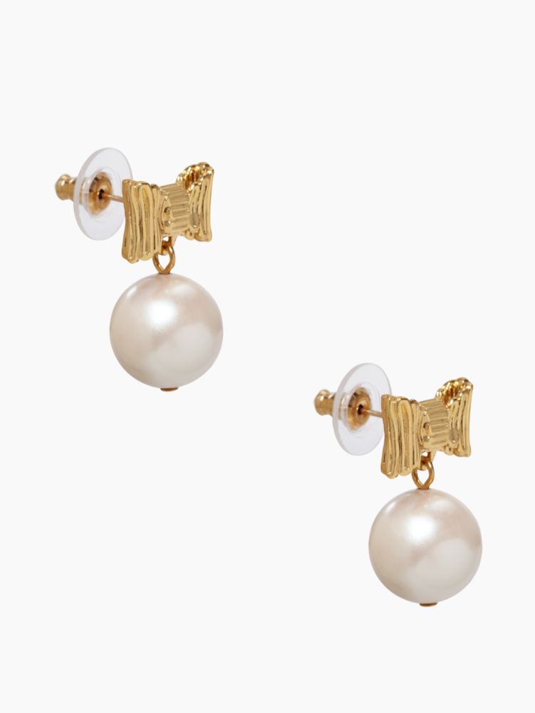 all wrapped up pearls drop earrings