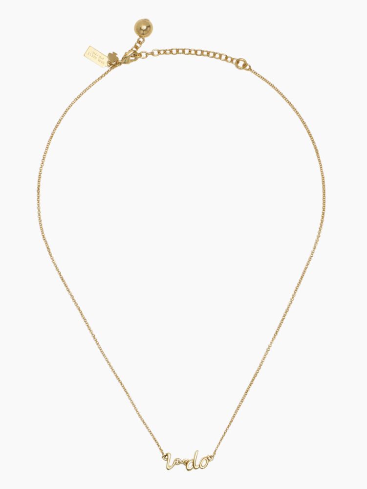 say yes ''i do'' necklace