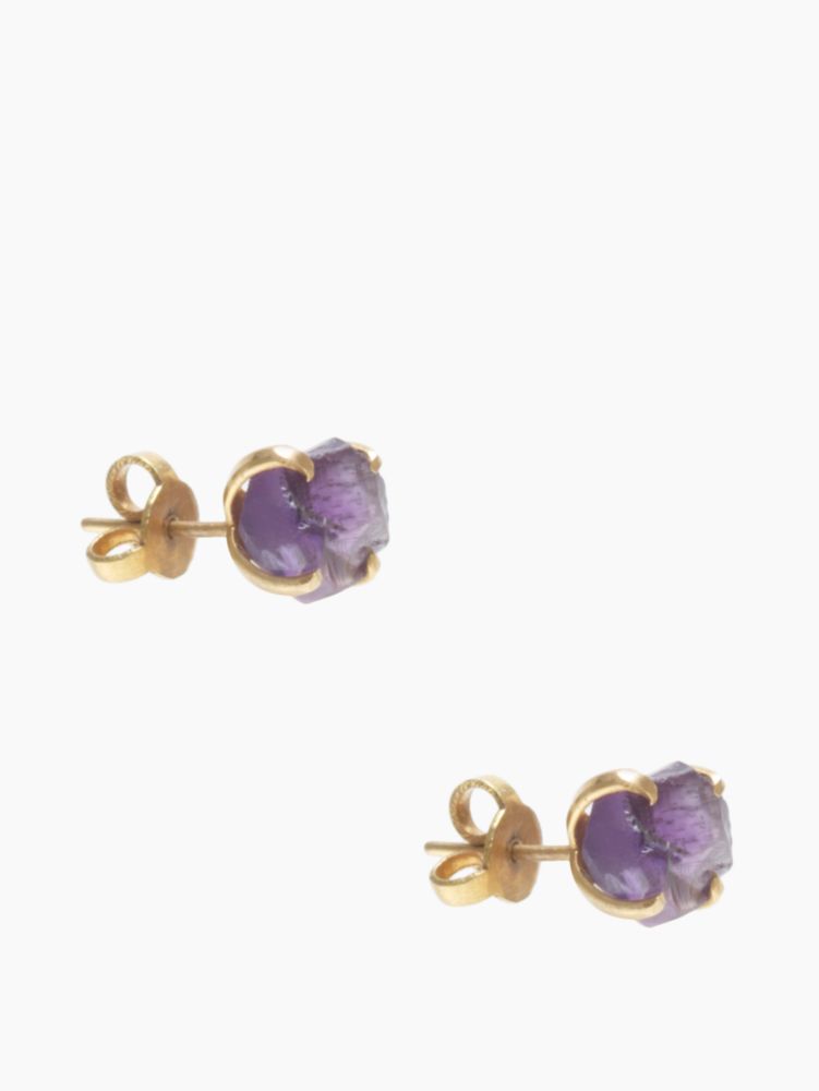 the royal bazaar amethyst studs