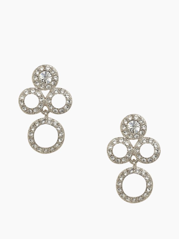 delicate dots chandelier earrings