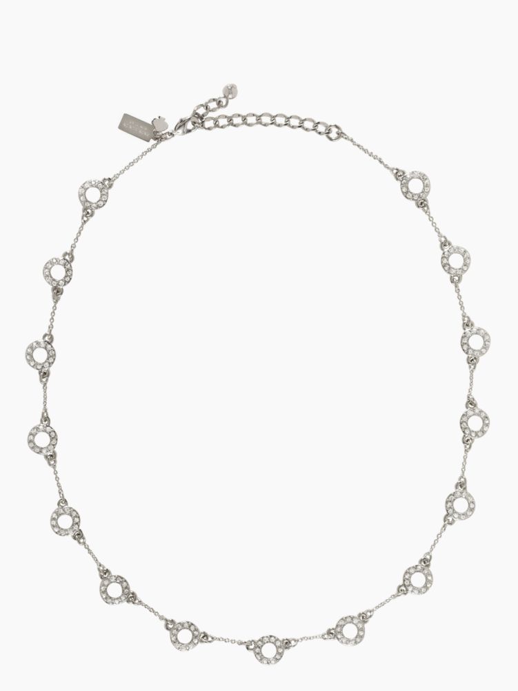 delicate dots short scatter necklace