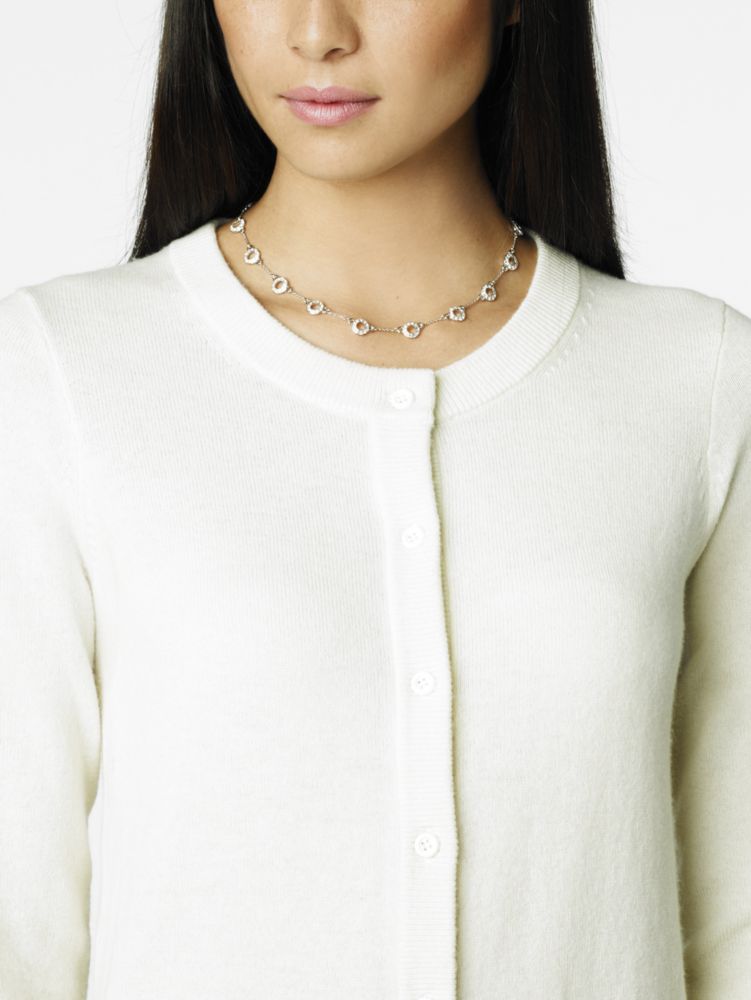 delicate dots short scatter necklace