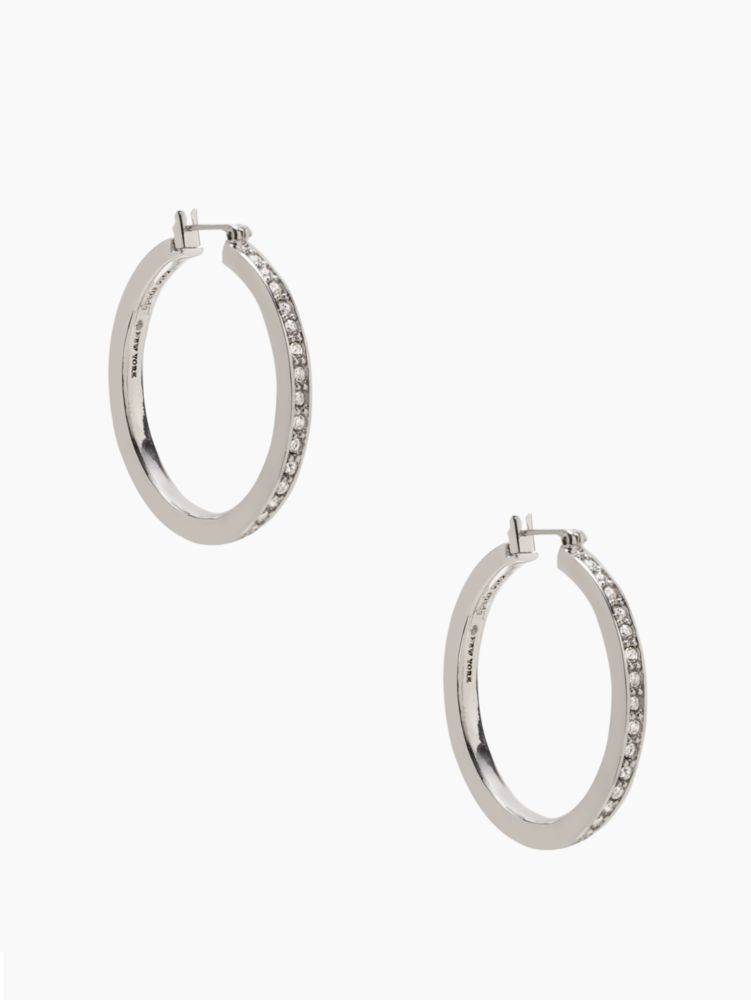 kate spade pave hoops