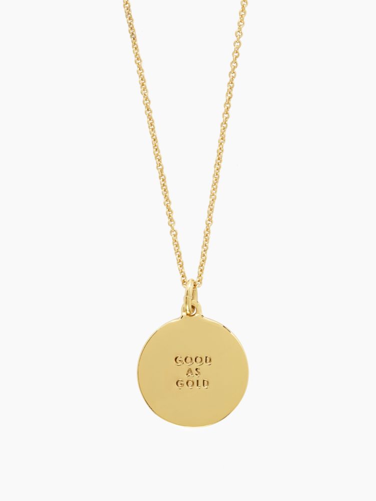 good as gold idiom pendant