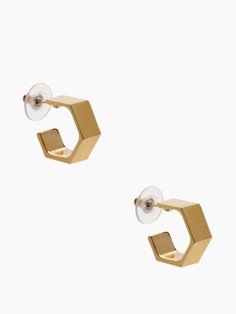 play the angles hexagon post earrings