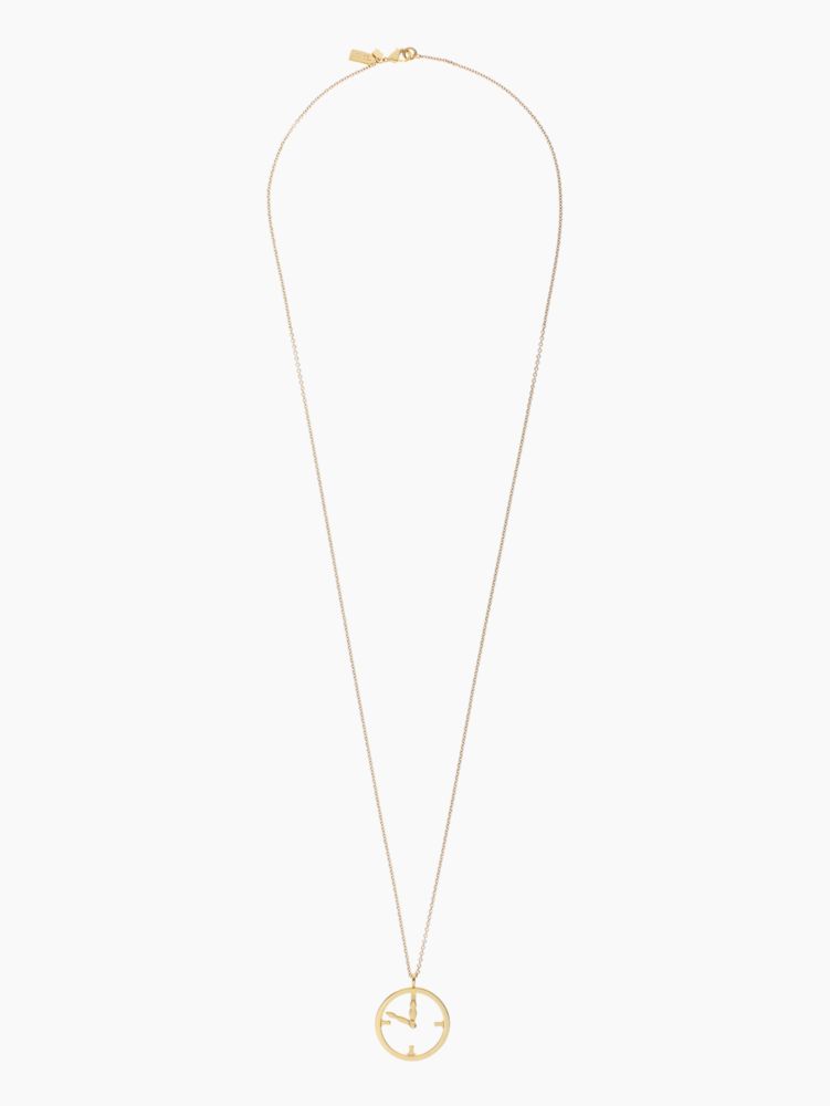 times flies clock pendant