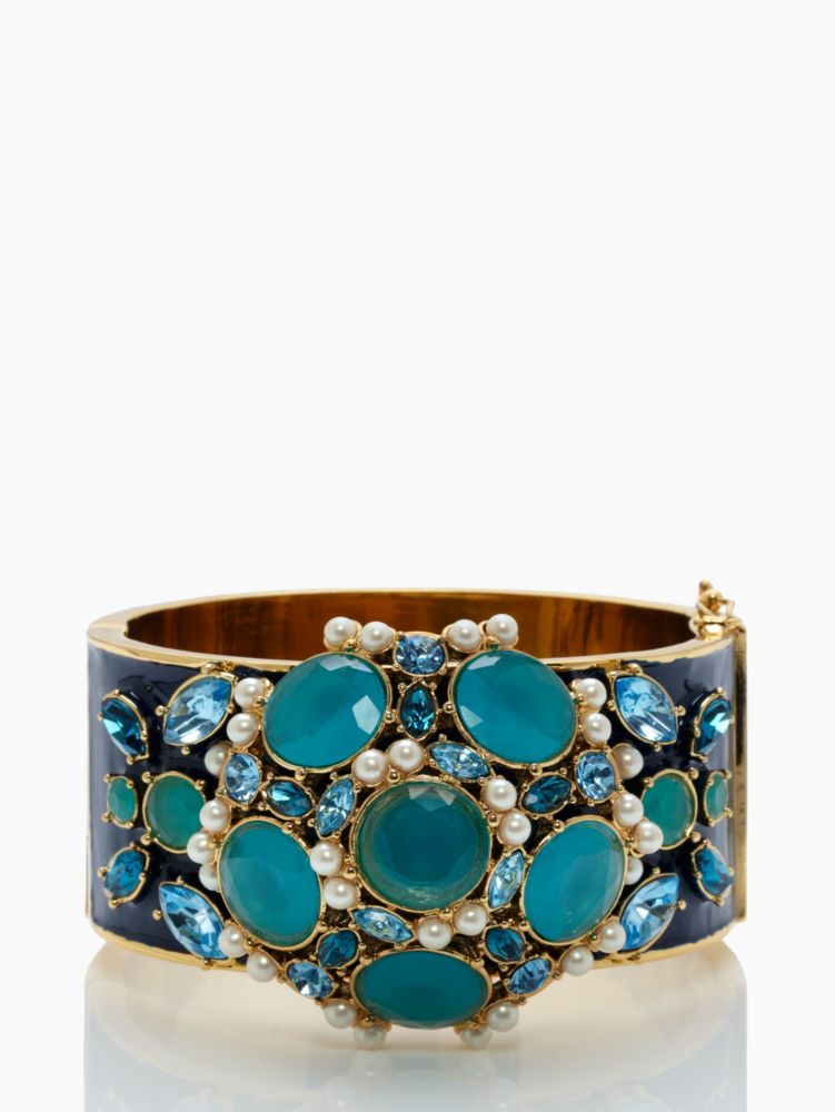 belle fleur enamel stone bangle