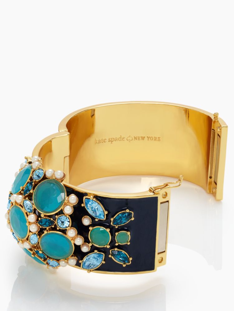 belle fleur enamel stone bangle