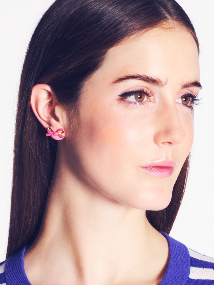 skinny mini bow studs